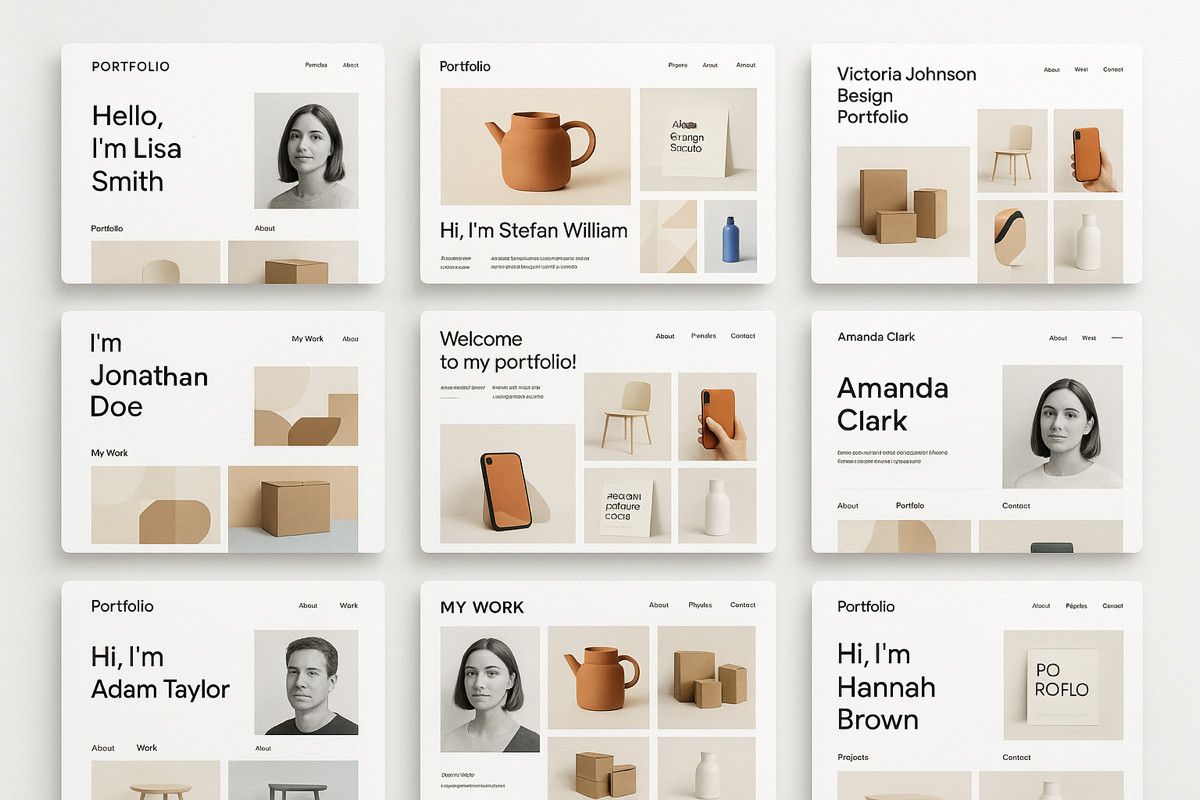 Portfolio Examples Gallery - Real designer portfolios