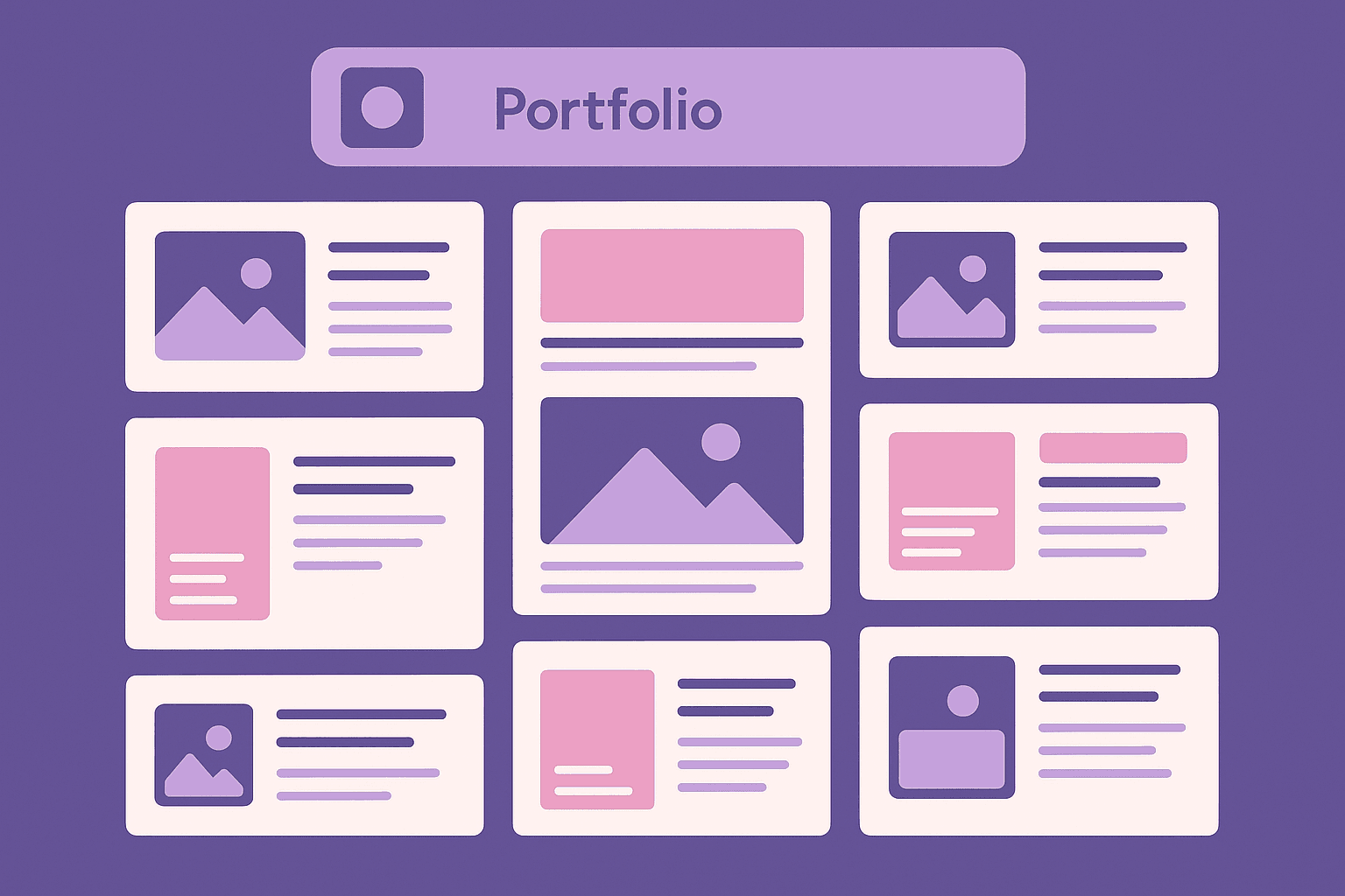 Portfolio project examples showing different case study approaches
