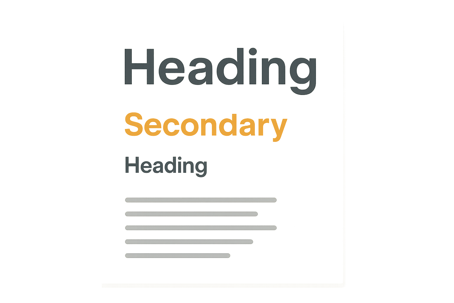 Typography for portfolio design showing readable hierarchy and case study type choices